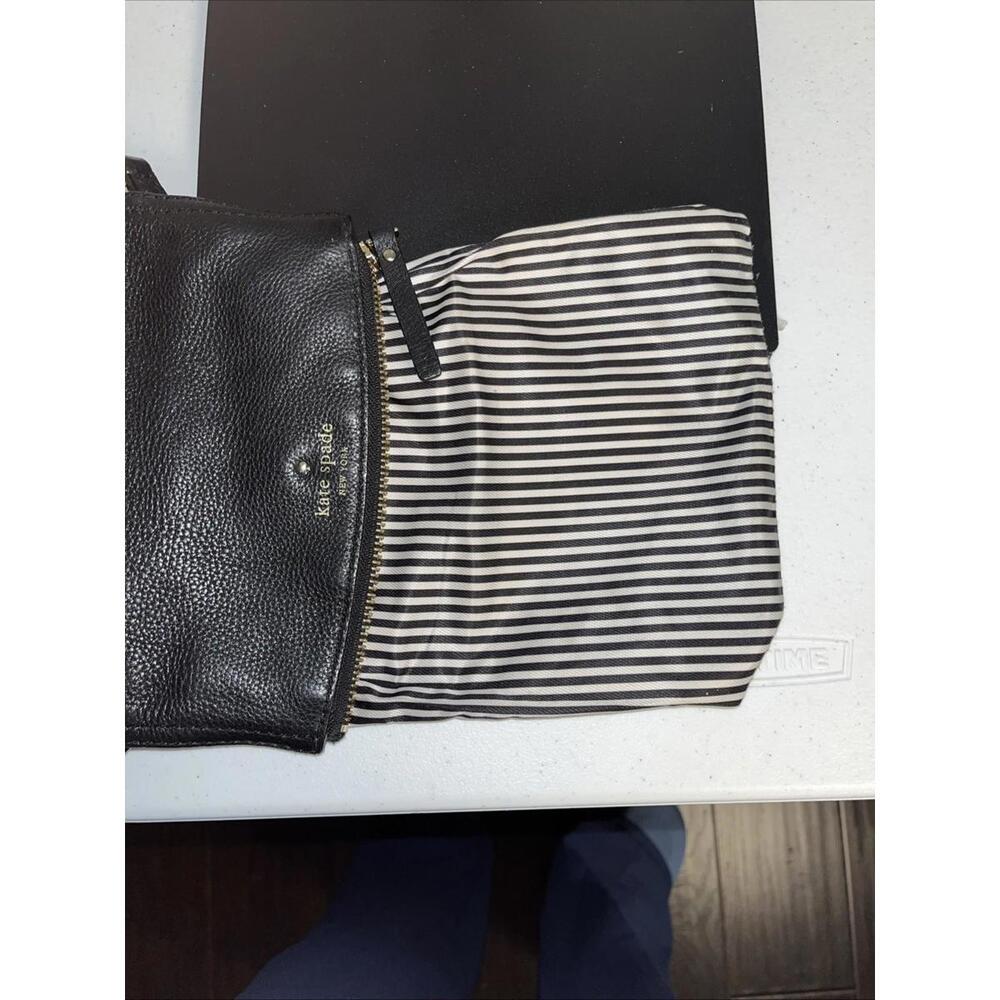 Kate Spade Crossbody Black With Silver Tone Hardware EUC - Picture 12 of 12